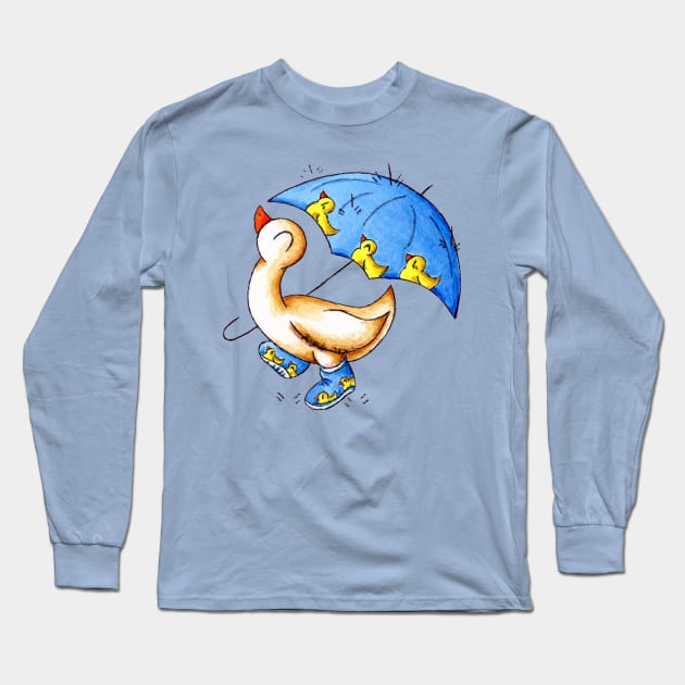 Duck Weather Long Sleeve T-Shirt by KristenOKeefeArt